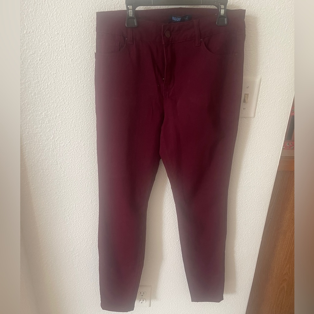 Blue spice Burgundy jeans size 9